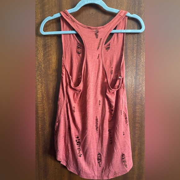 Distressed Rust Colored Tank Top - Picture 2 of 3
